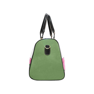 Pink & Green - Waterproof Travel Bag/Large
