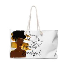 Load image into Gallery viewer, Gold Phenom - Weekender Bag (White) - JazzyStones - One Vision Apparel
