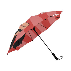 Fierce (Red) Semi-Automatic Foldable Umbrella