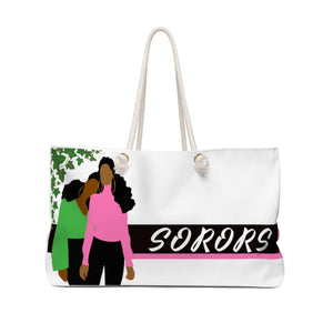 Sorority Sisters - Weekender Bag (Pink & Green) - JazzyStones - One Vision Apparel
