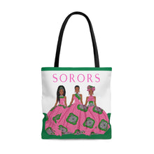 Load image into Gallery viewer, Sorors - Pink &amp; Green -  Tote Bag