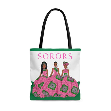 Sorors - Pink & Green -  Tote Bag