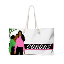 Load image into Gallery viewer, Sorority Sisters - Weekender Bag (Pink &amp; Green) - JazzyStones - One Vision Apparel
