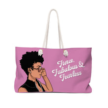 Load image into Gallery viewer, Fierce, Fabulous, &amp; Fearless - Weekender Bag (Various Colors) - JazzyStones - One Vision Apparel