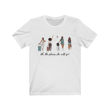 Load image into Gallery viewer, She Travels - Jersey Short Sleeve Tee (3 colors)