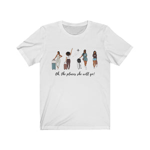 She Travels - Jersey Short Sleeve Tee (3 colors)