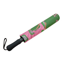 Load image into Gallery viewer, Pink &amp; Green - Semi-Automatic Foldable Umbrella - JazzyStones - One Vision Apparel