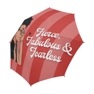 Fierce (Red) Semi-Automatic Foldable Umbrella