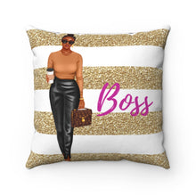 Load image into Gallery viewer, Golden Boss - Square Pillow
