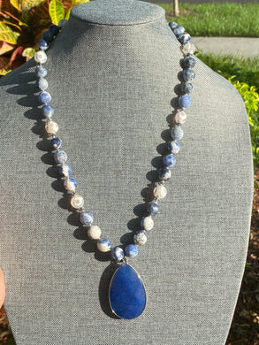 Blue & Tibetan Necklace
