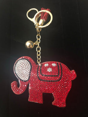Red Elephant Purse charm/Keychain - One Vision Apparel - JazzyStones 