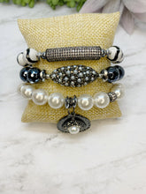 Load image into Gallery viewer, New! Pearls &amp; Black - JazzyStones - One Vision Apparel