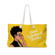 Load image into Gallery viewer, Fierce, Fabulous, &amp; Fearless - Weekender Bag (Various Colors) - JazzyStones - One Vision Apparel