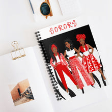 Load image into Gallery viewer, Sorors - Spiral Notebook (Red) - JazzyStones - One Vision Apparel
