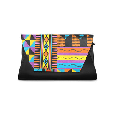 African Blues - Clutch Flap Bag