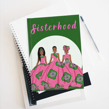 Load image into Gallery viewer, Sorors - Pink &amp; Green - Journal - Ruled Line - JazzyStones - One Vision Apparel