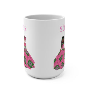 Sorors - Pink & Green - Mug 15oz