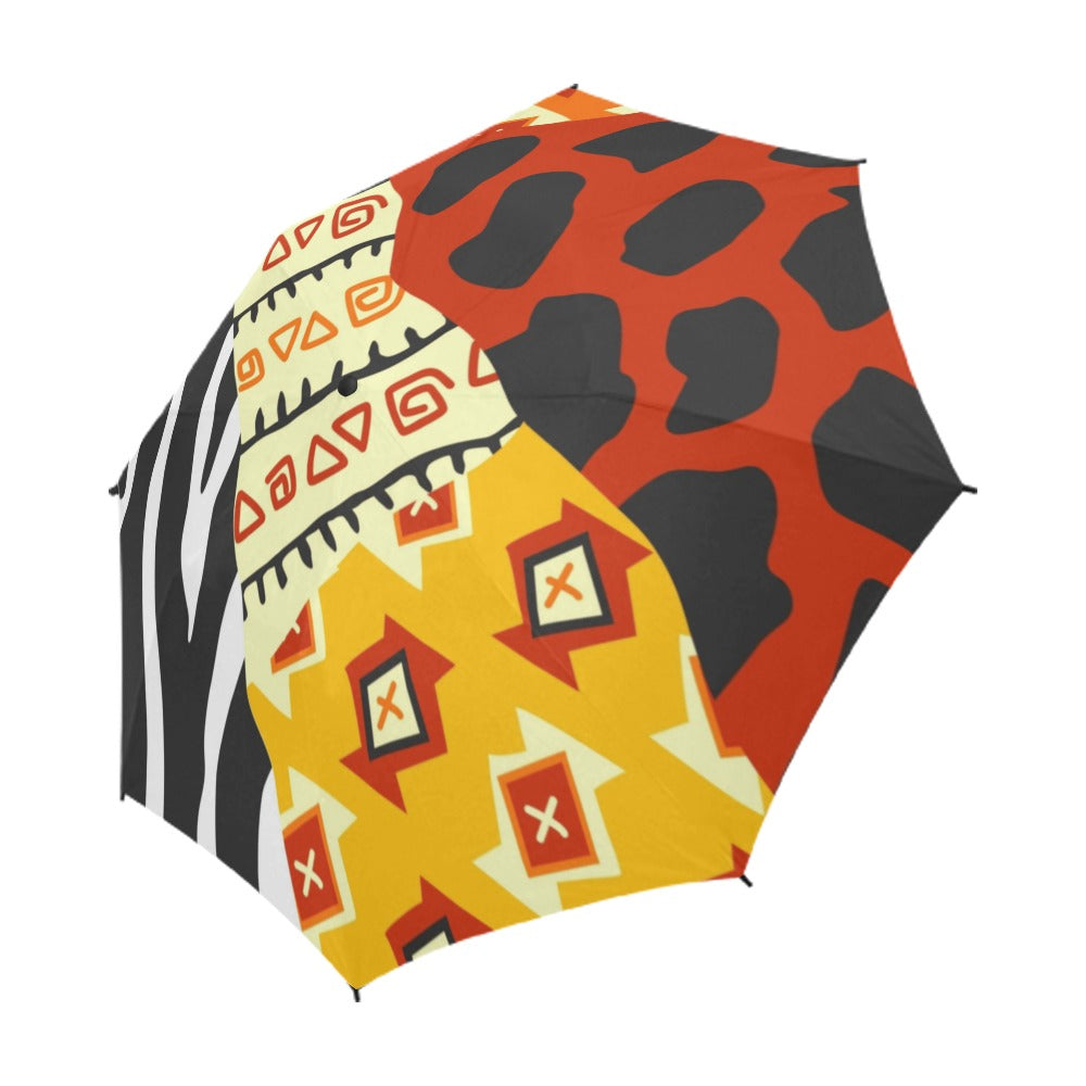 Zebra Safari - Semi-Automatic Foldable Umbrella - JazzyStones - One Vision Apparel