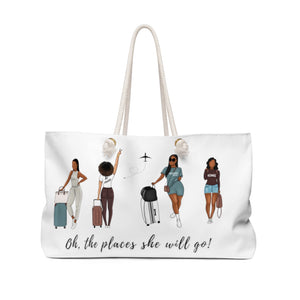 She Travels - Weekender Bag - JazzyStones - One Vision Apparel