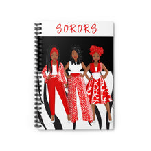 Load image into Gallery viewer, Sorors - Spiral Notebook (Red) - JazzyStones - One Vision Apparel