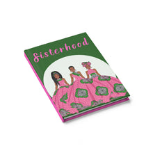 Load image into Gallery viewer, Sorors - Pink &amp; Green - Journal - Ruled Line - JazzyStones - One Vision Apparel