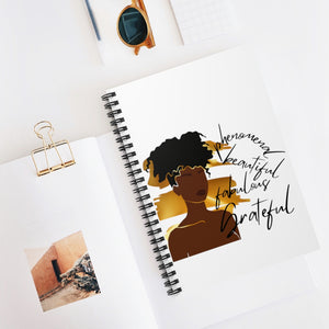 Gold Phenom - Spiral Notebook - Ruled Line - JazzyStones - One Vision Apparel