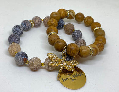 Golden dragonfly - One Vision Apparel - JazzyStones 