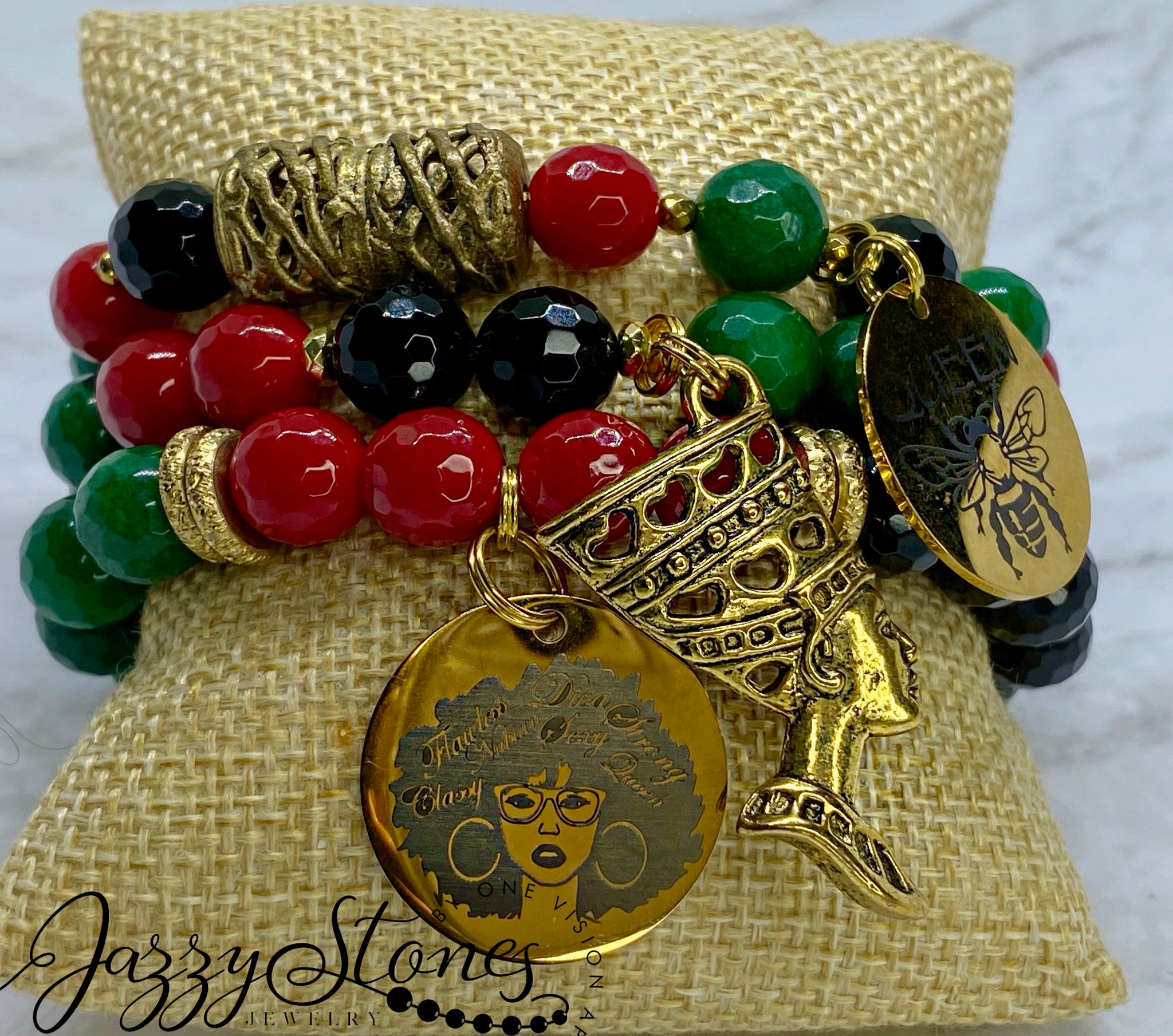 African queen deals jewelry