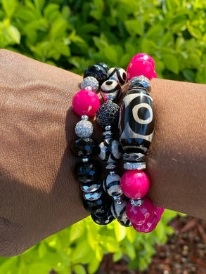 Hot pink Tibetan - One Vision Apparel - JazzyStones 