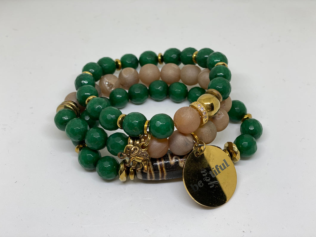 Green Tibetan - One Vision Apparel - JazzyStones 