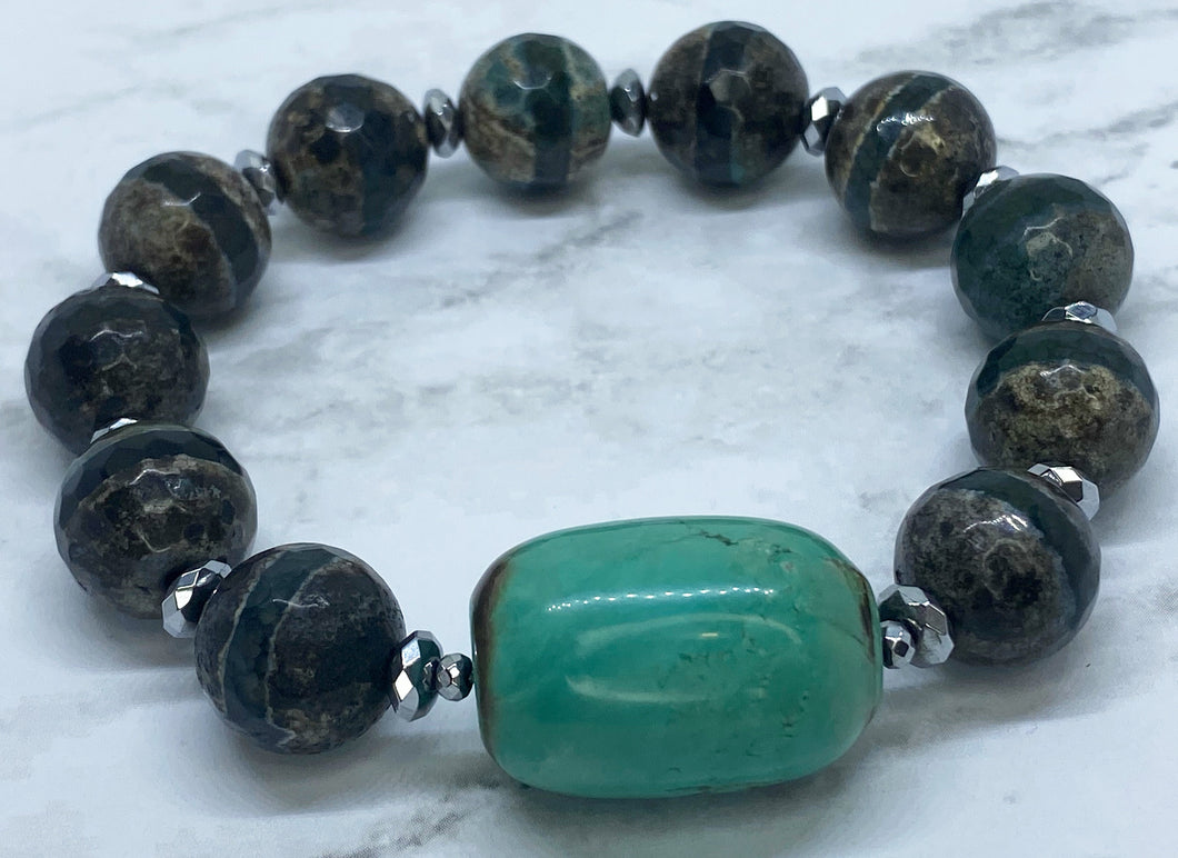 Turquoise Tibetan - One Vision Apparel - JazzyStones 