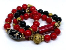 Load image into Gallery viewer, Tibetan, Brass, &amp; Coral - One Vision Apparel - JazzyStones 